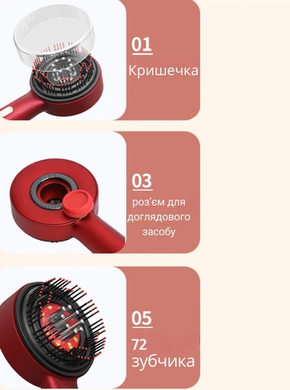 Масажна гребінець для голови, гребінь для мікроблейдингу Massage and Nourish