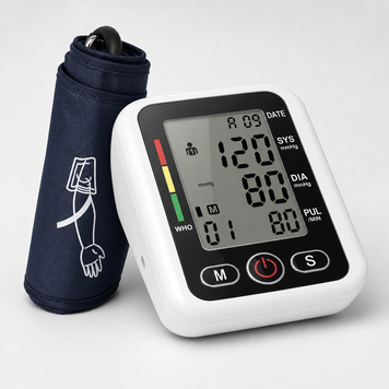 Тонометр на руку Electronic Blood Pressure Monitor (БЕЛЫЙ) (LY-86)