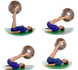 Фитбол Мяч для фитнеса (фитбол) 75 см Rising Anti Burst Gym Ball