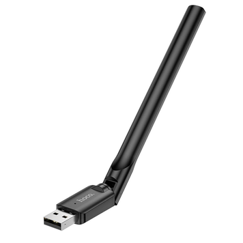 Внешний WiFi адаптер Hoco HI32 (USB, сетевой, 150 Мбит/с, Windows, Linux) - Черный