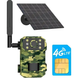 Камера для охоты на солнечной батарее A8S 4G, ночная съемка, датчик движения, камуфляж