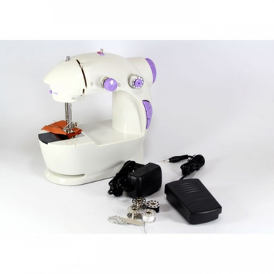 Міні швейна машинка 220V UTM Sewing machine 201 та педаллю Білий