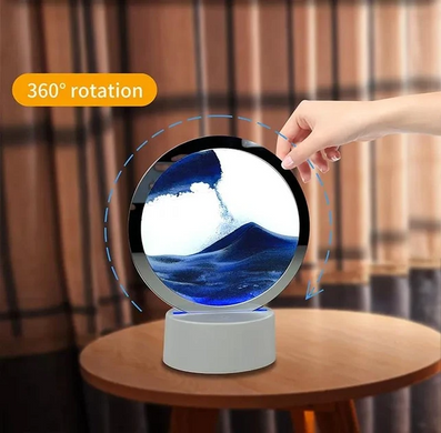 Настільна LED лампа нічник Пісочний годинник 3D