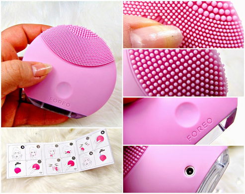 Силіконова щітка-масажер для чищення обличчя Foreo Luna mini