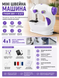 Міні швейна машинка 220V UTM Sewing machine 201 та педаллю Білий
