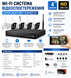 Комплект видеонаблюдения NVR KIT 601 WiFi 4CH с регистратором