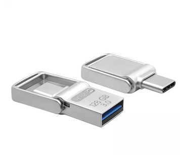 Флешка USB Flash Drive 128GB Veron 3.0 USB -Type C Metal seies 104