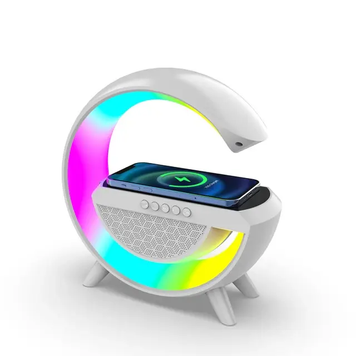 Умный светильник/ Ночник c беспроводной зарядкой для телефона/Bluetooth-колонка