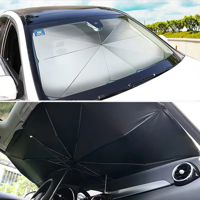 Автомобільна парасолька на лобове скло Car Umbrellas чорний