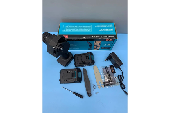 Міні пила 4 Дюйми Mini Electric Сhainsaw в КОРОБЦІ 2АКБ 24V BLACK GRAND