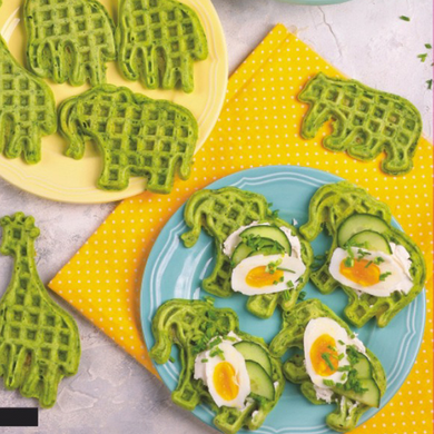 Вафельниця Animal Shape Waffle Maker Machine Non-Stick BLACK