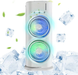 Вентилятор портативный +увлажнитель воздуха Mini-Fan (FS-04) (LED RGB, TYPE-C, Аккум. Автовращение)