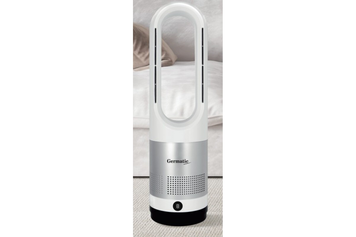 Підлоговий кулер/вентилятор Germatic БЕЗЛОПОСТНИЙ (AM-018JR) (Зима-літо, LED, 1200W, сенсор, пульт дистанційного керування, автоповорот 80&deg;)