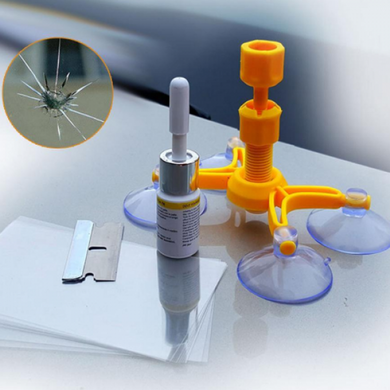 Комплект для ремонту сколів Windshield Repair Kit полімер
