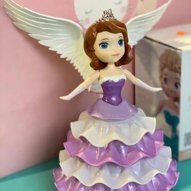 Танцююча лялька-нічник принцеса, що обертається Dancing Angel Ice Princess
