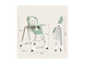 Стульчик для кормления BabyChair с регулируемой спинкой и столиком, шезлонг, колеса, складной