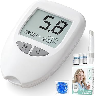 Глюкометр Blood Glucose Meter с тест-полоски и ланцетами Model3 JHBGM001A