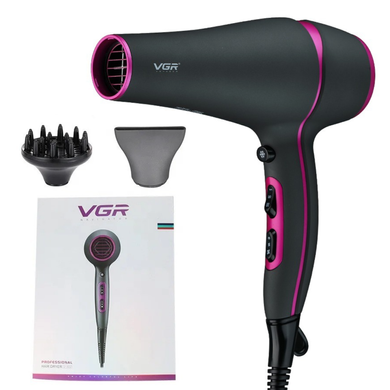 Професійний фен для волосся VGR Hair Dryer V-402 2200W для сушіння волосся