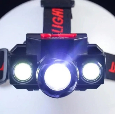 Налобний ліхтар X-Balog BL-1805 COB XPE 18650 usb charge