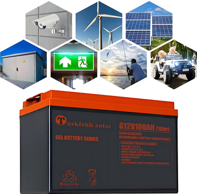 Гелевий акумулятор BATTERY GEL Turkishh Solar 12V 100 Ah