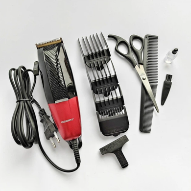 Професійна машинка для стрижки волосся Gemei GM-807 + 4 насадки