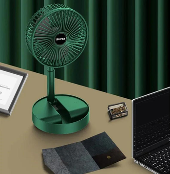 Міні вентилятор Folding Fan невеликий на батарейках з USB
