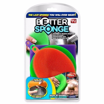 Набір універсальних силіконових щіток-губок Better Sponge