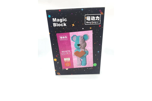 Конструктор Magic Blocks 6779 BearBrick 4500PCS с Серцем