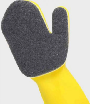 Перчатки с губкой для мытья посуды FEI E GLOVE №3