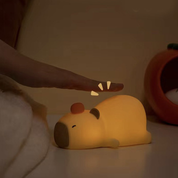 Світильник Capybara Sleep Акумуляторний Нічник Бездротовий Силіконовий Капібара