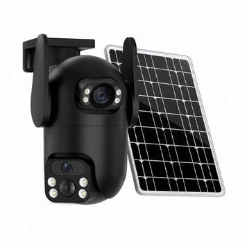 Камера відеоспостереження із сонячною панеллю AND VQ05-4G solar camepa app380 / Камера вулична 6.0 Мп