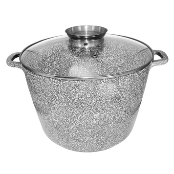 Котел UNIQUE UN-5220 (10л, 28*20см, круглий, Stock Pot) Скляна