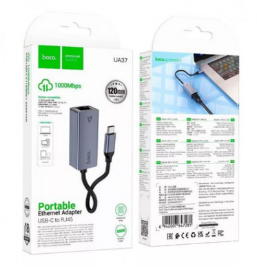 USB C Ethernet Adapter 1000 Mbps &mdash; Hoco UA37