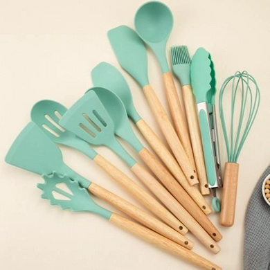 Набір кухонного приладдя 19 предметів Kitchen Set БІРЮЗА