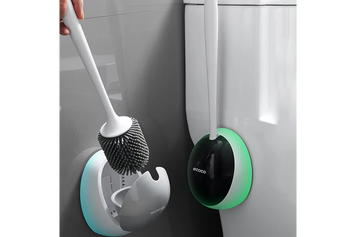 Ершик для унитаза Toilet brush с силиконовой щеткой клейкий