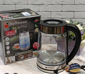 Електрочайник Hoffmans скло 2,2L 1800W HM-2515