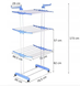 Сушарка для білизни підлогова Tiers Garment Rack Wheels