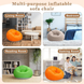 Надувное кресло-пуф Inflatable Sofa / Надувное кресло-мешок 110&times;110&times;85 см Оранжевый, бежевый, Синий, Черно-белый, зеленый Красный