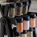 Карусель для специй 18 баночек на крутой подставке на 360&deg; Spice Rack Черный