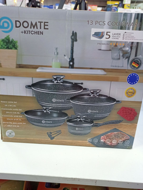 Набор кастрюль Domte 13 16cm 28cm 32cm 28cm