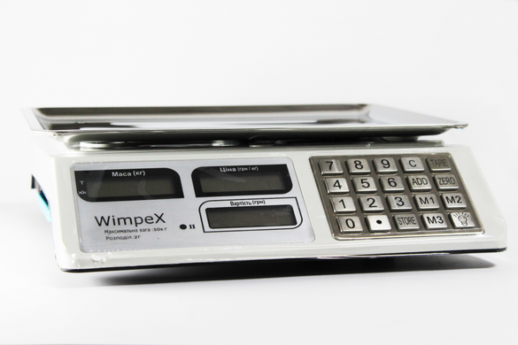 Ваги торговельні електронні Wimpex WX-5004 до 50 кг.