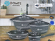Набор кастрюль Domte 13 16cm 28cm 32cm 28cm