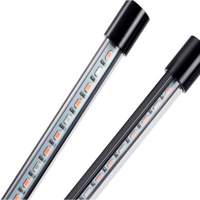 Светодиодная настольная фитолампа 2 LED светильника на управлении со сменой цвета и таймером