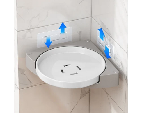 Кутове обертове полотнище для ванної кімнати Multi Functional Rotational Tray