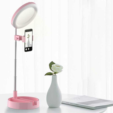 Зеркало с LED подсветкой и органайзером круглое G3