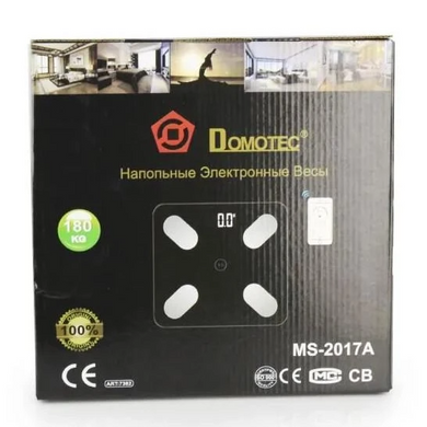 Ваги для підлоги DOMOTEC MS-2017 180кг Smart APP