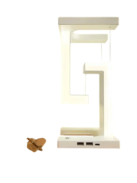 Настільна лампа SHS 2238 світлодіодна з 2*USB та бездротовою зарядкою 10W