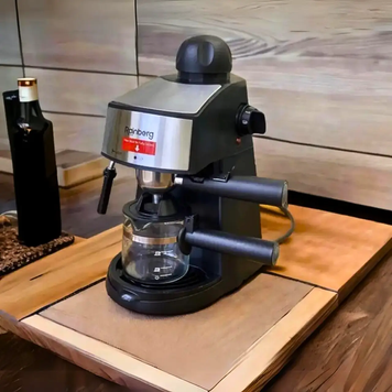 Кавоварка Rainberg RB-8111 ріжкова Espresso з капучинатором
