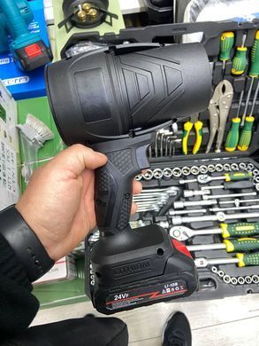 Повітродувка-фен акумуляторна 2хАКБ 24V 2Ah 500W