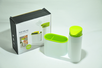 Органайзер для раковини на 2 секції з дозатором для мила Sink tidy sey